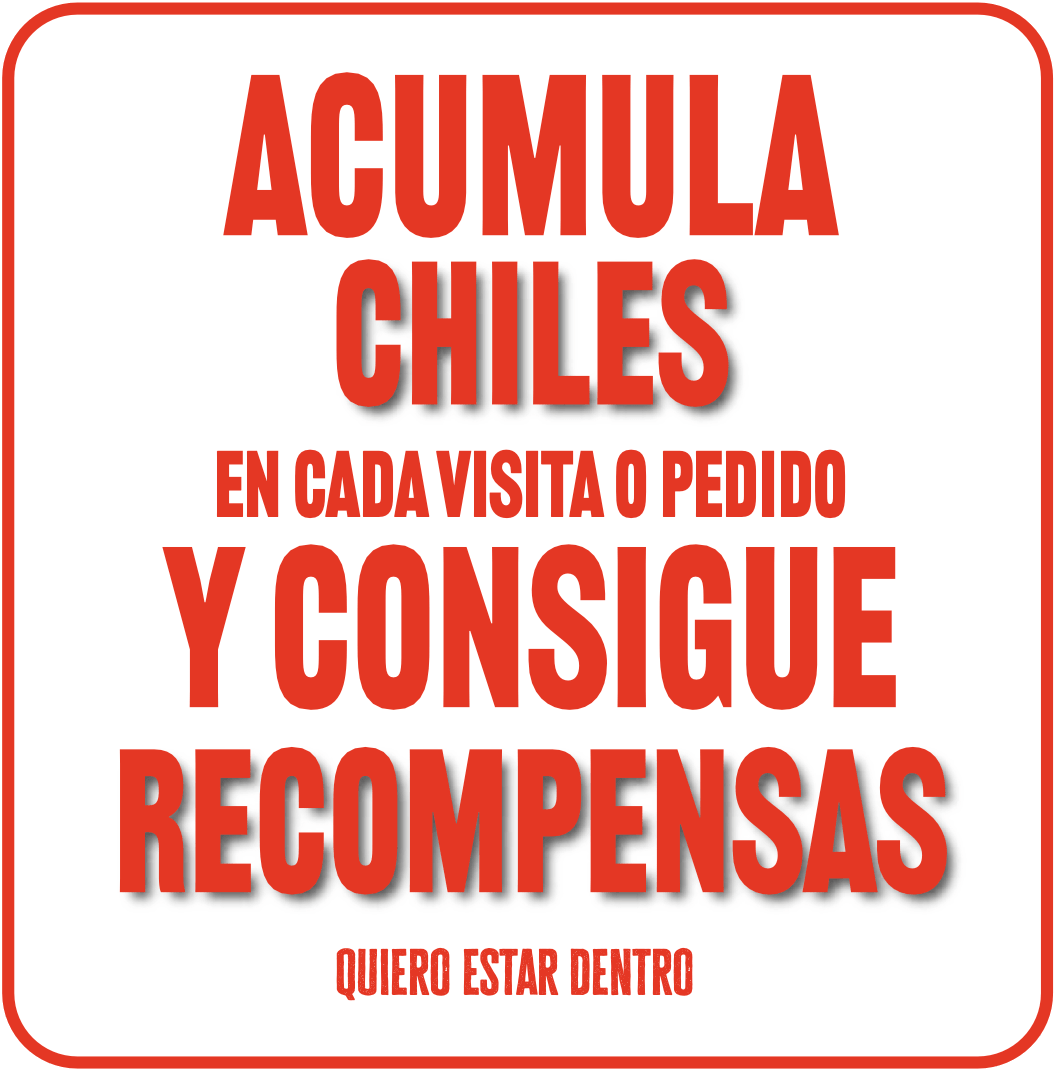 Acumula chiles y consigue recompensas