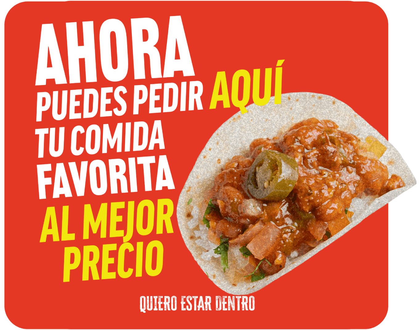 Pide tu comida favorita al mejor precio